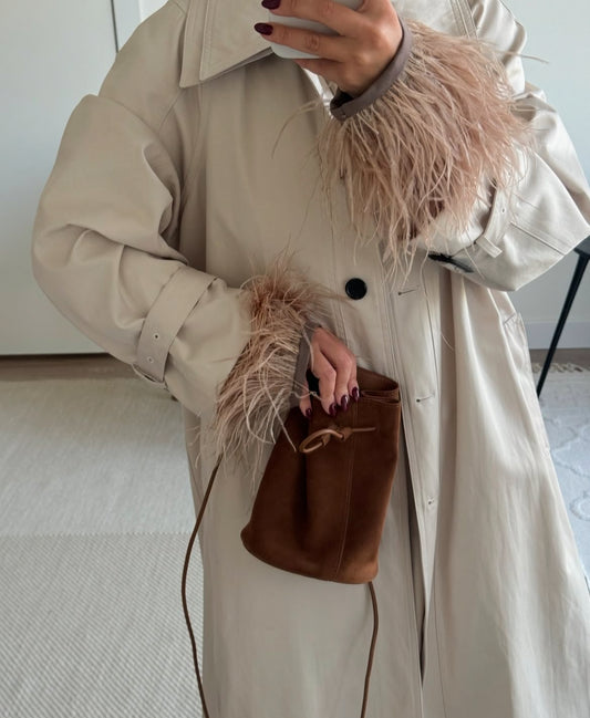 ESMI Mini bag made of genuine suede