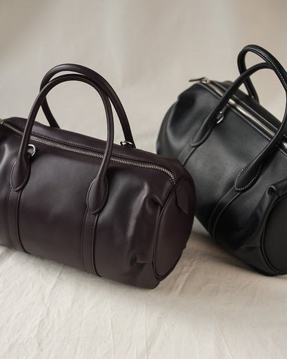 Barrel bag BALANCA made of genuine leather