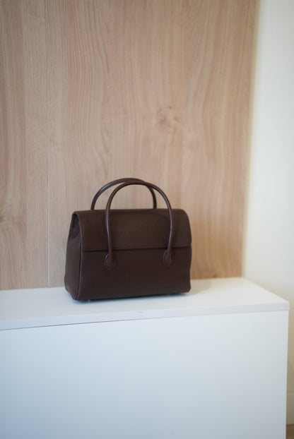 Genuine leather tote bag