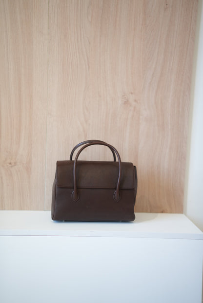 Genuine leather tote bag