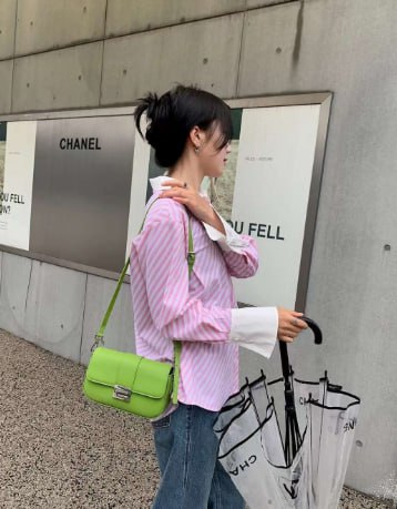 Genuine leather crossbody bag