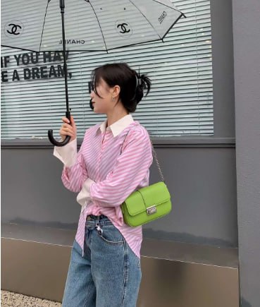 Genuine leather crossbody bag