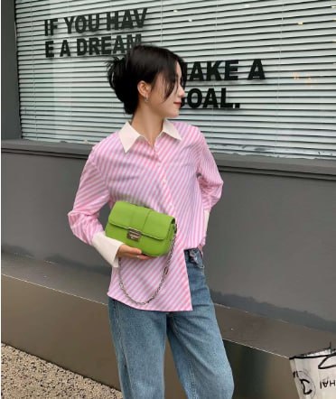 Genuine leather crossbody bag