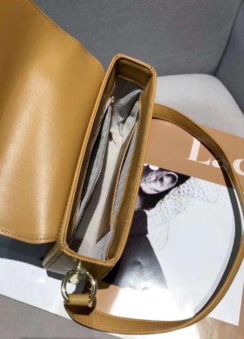 Genuine leather crossbody bag