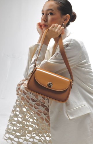 Genuine leather crossbody bag
