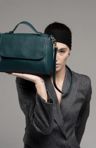 ELENA genuine leather crossbody bag