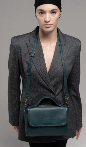 ELENA genuine leather crossbody bag