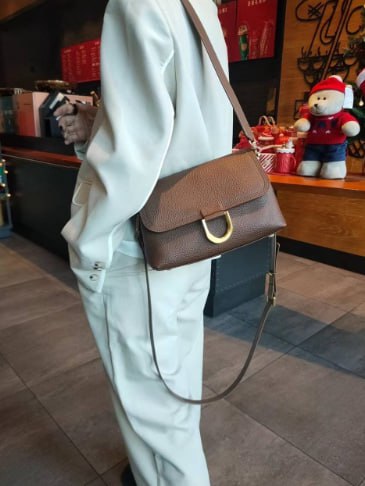 Genuine leather crossbody bag