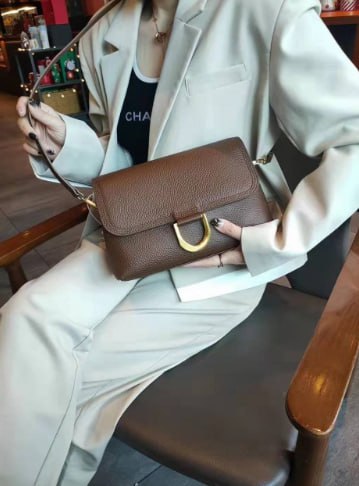 Genuine leather crossbody bag