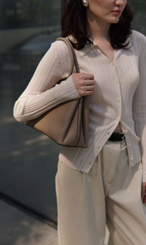 ANNET Genuine leather tote bag