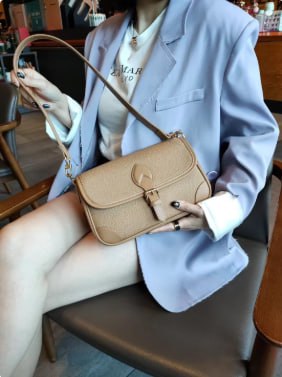 Genuine leather crossbody bag