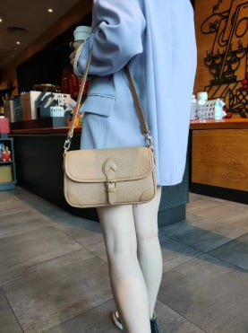 Genuine leather crossbody bag