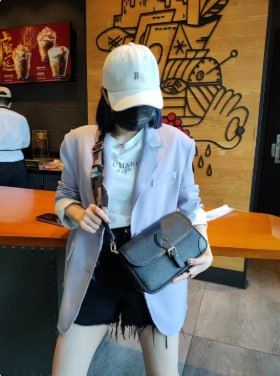 Genuine leather crossbody bag