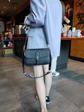 Genuine leather crossbody bag