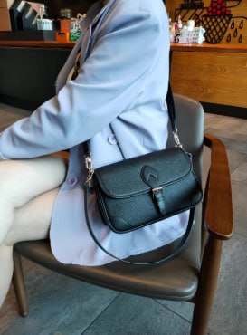 Genuine leather crossbody bag